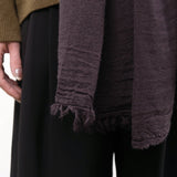 Private 0204 Accessories Scarves 601 Net Cashmere Scarf in Cafe Grey Cafe Grey / One Size