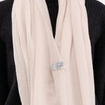 Private 0204 Accessories Scarves 601 Net Cashmere Scarf in Champagne Champagne / One Size