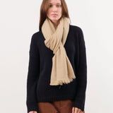 610 Simple Cashmere Scarf in Safari