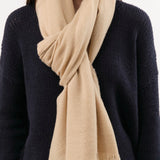 610 Simple Cashmere Scarf in Safari