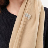 610 Simple Cashmere Scarf in Safari