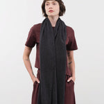 Private 0204 Accessories Scarves 615 Simple Picco Cashmere Scarf in Coal Coal / One Size