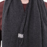 Private 0204 Accessories Scarves 615 Simple Picco Cashmere Scarf in Coal Coal / One Size