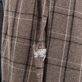 Private 0204 Accessories Scarves 650 Quadro Cashmere Scarf Plaid Cafe Grey / One Size