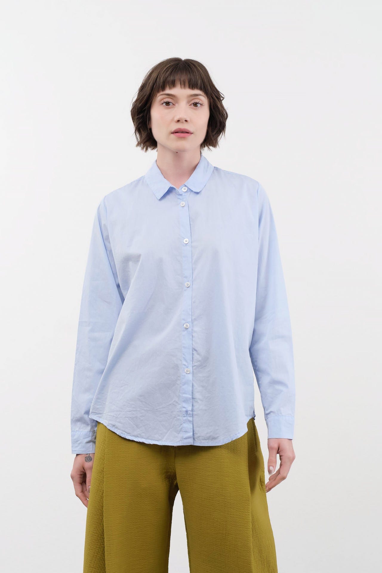 Private 0204 Apparel Womens Blouses Cotton Button Down Shirt