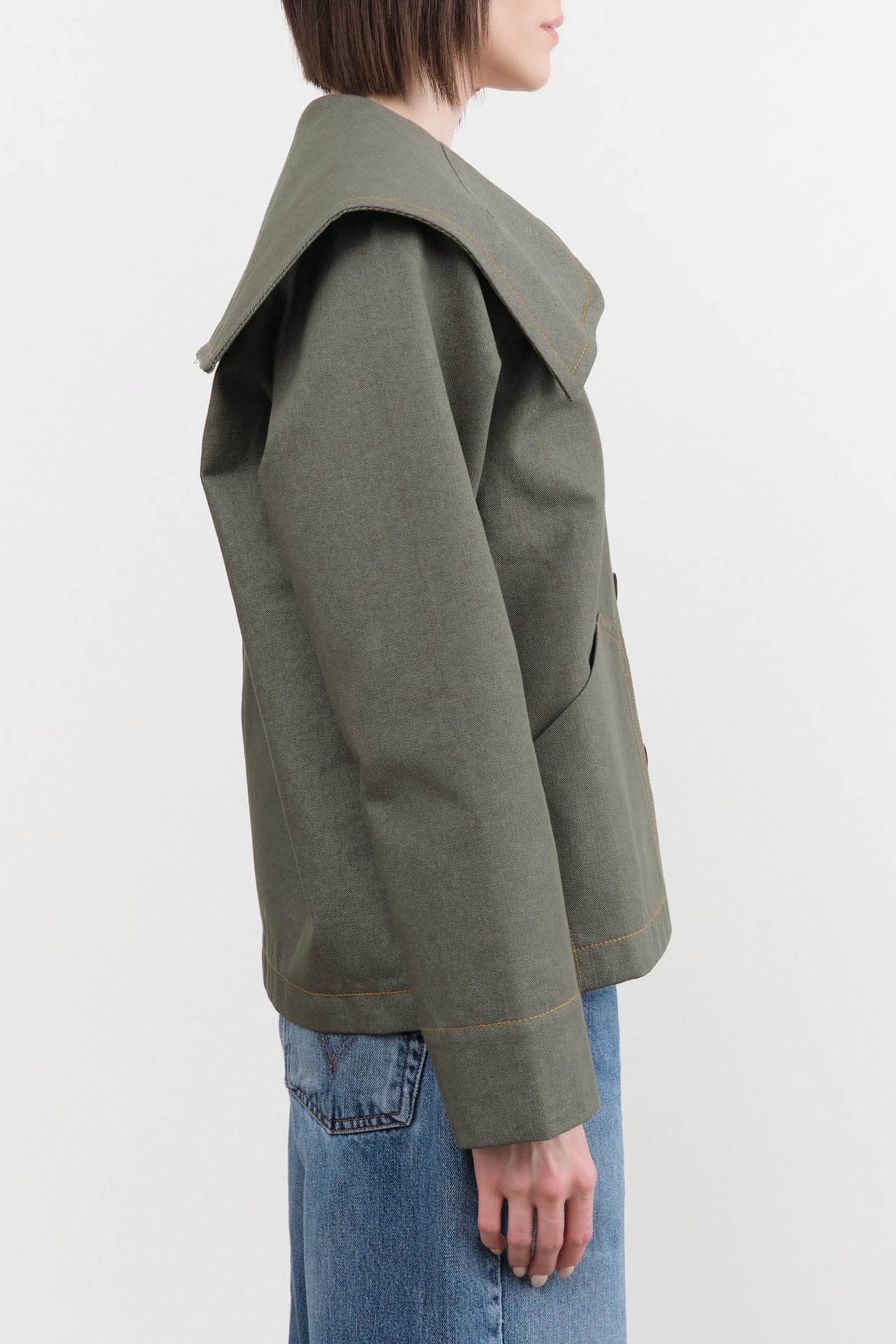 Proche Apparel Womens Jackets Denim Sailor Jacket