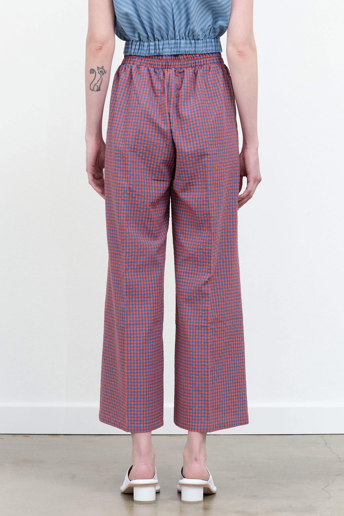 Back view of Gingham Sunday Pants