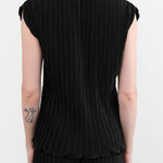 Proche Apparel Womens Blouses Pleated Sheath Top