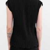 Proche Apparel Womens Blouses Pleated Sheath Top