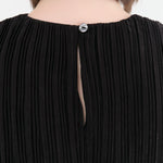 Proche Apparel Womens Blouses Pleated Sheath Top