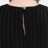 Proche Apparel Womens Blouses Pleated Sheath Top