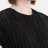 Proche Apparel Womens Blouses Pleated Sheath Top