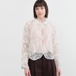 Proche Apparel Womens Blouses Upcycled Lace Flora Top