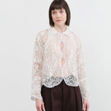 Proche Apparel Womens Blouses Upcycled Lace Flora Top
