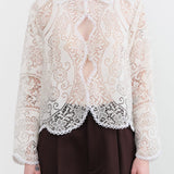 Proche Apparel Womens Blouses Upcycled Lace Flora Top