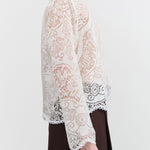 Proche Apparel Womens Blouses Upcycled Lace Flora Top