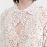 Proche Apparel Womens Blouses Upcycled Lace Flora Top