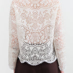 Proche Apparel Womens Blouses Upcycled Lace Flora Top