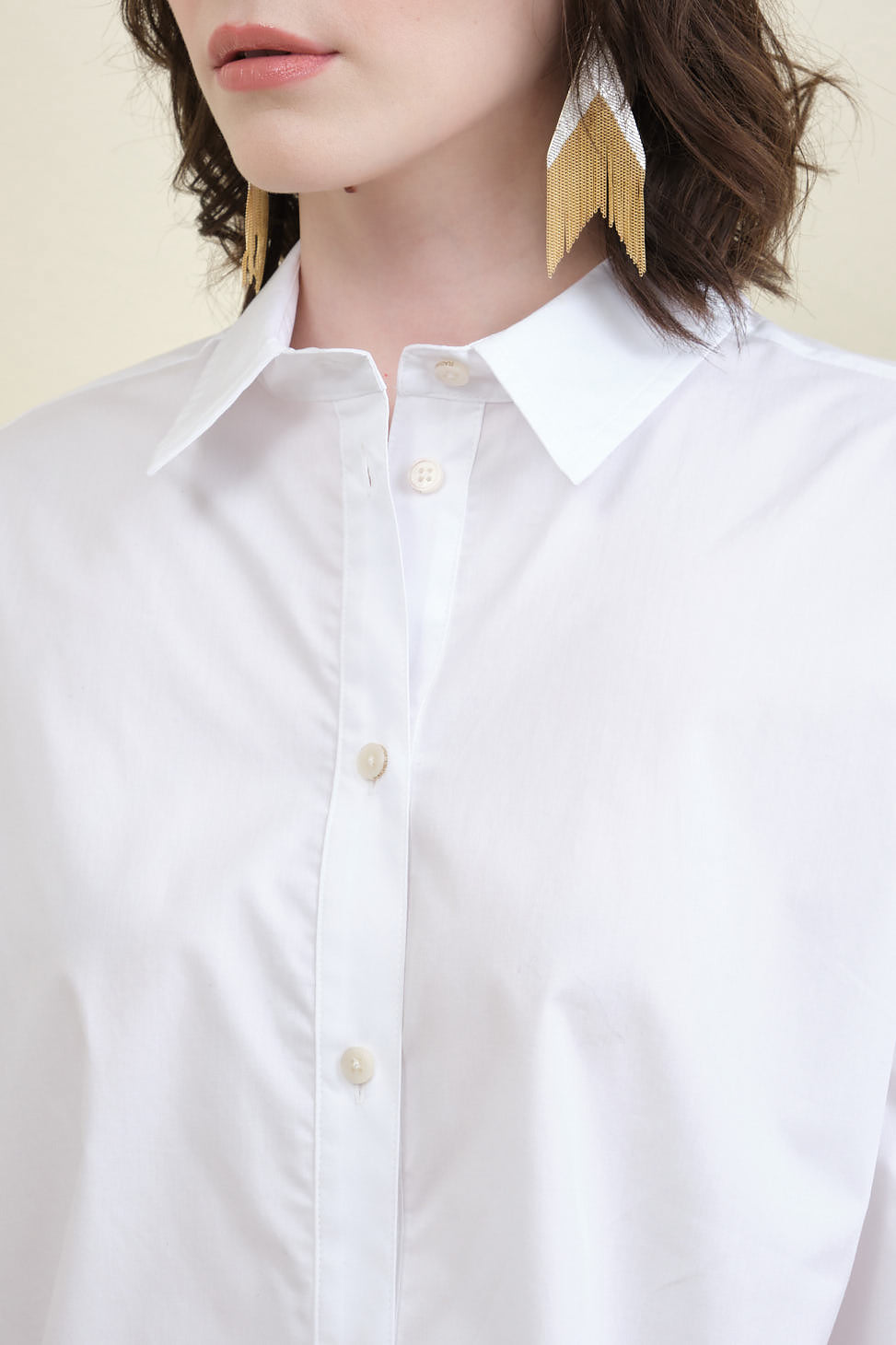 Collar and placket on Verso Top
