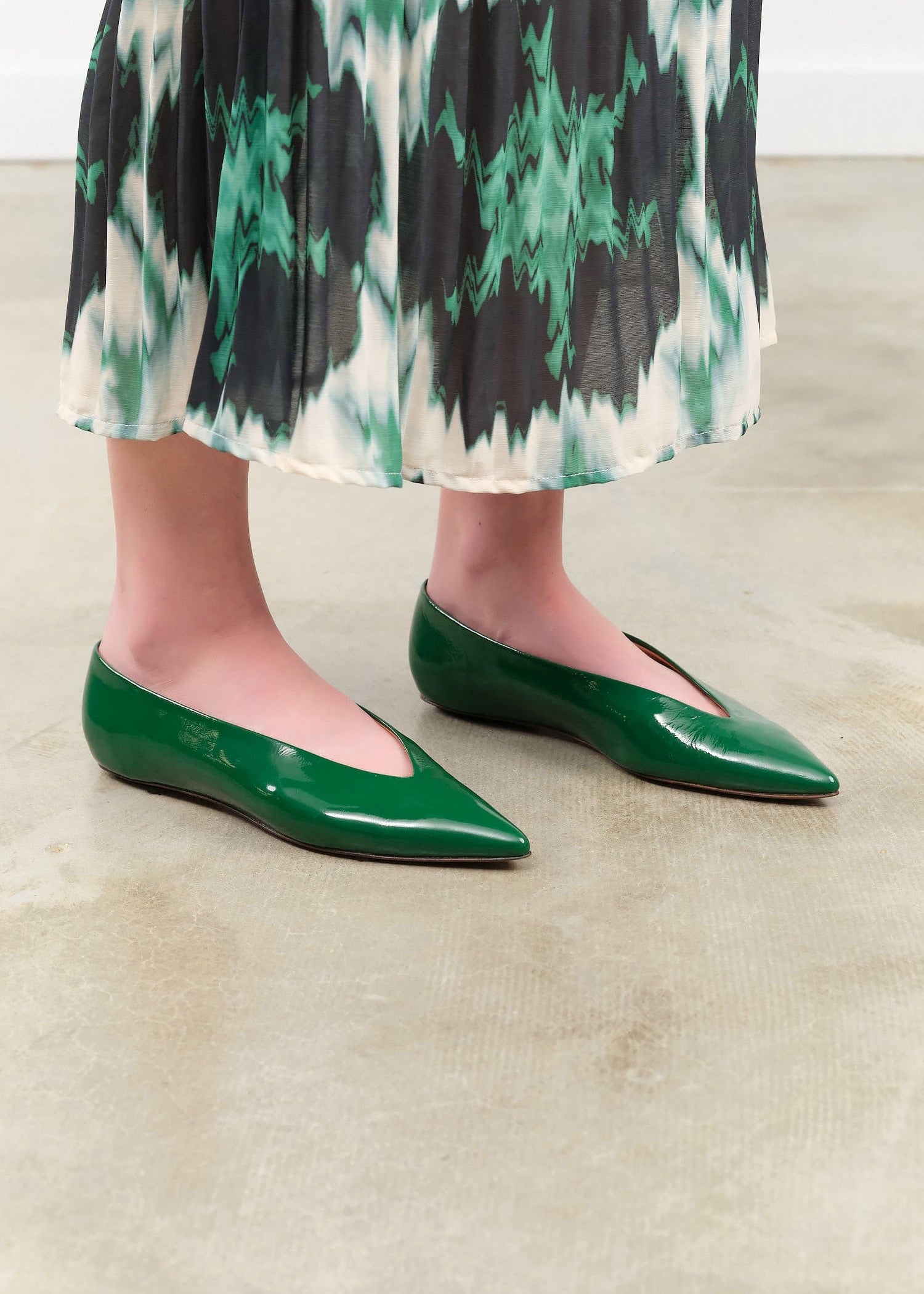 Rachel Comey Accessories Womens Shoes Everleigh Ballet Flat Malachite / 5