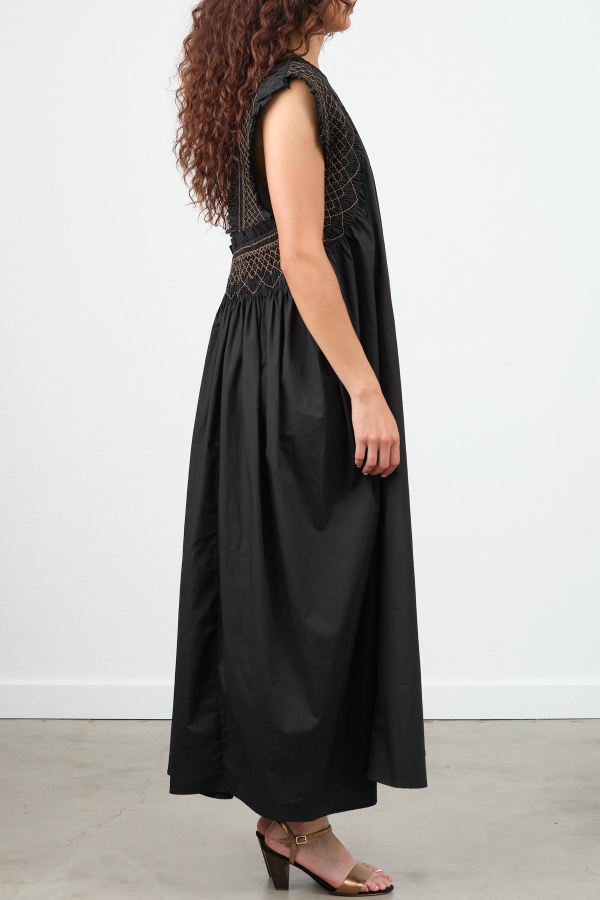 Rachel Comey Designer Adira Sleeveless Maxi Dress in Black