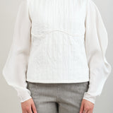 Silk Rachel Comey Arlo Top in White on Sale