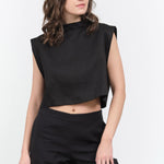 Styled view of Bacchus Top in Black