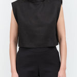 Front view of Bacchus Top in Black