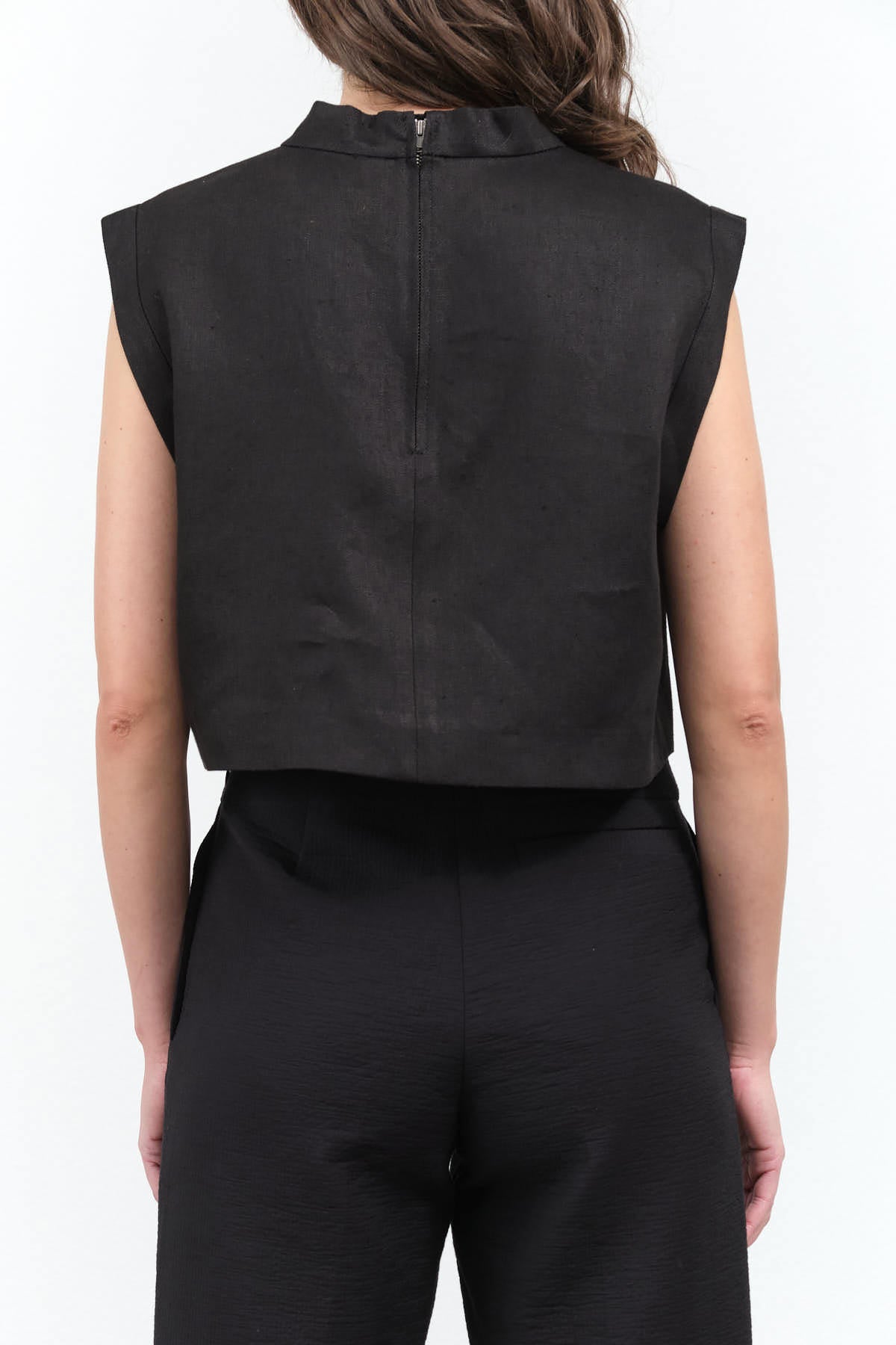 Back view of Bacchus Top in Black