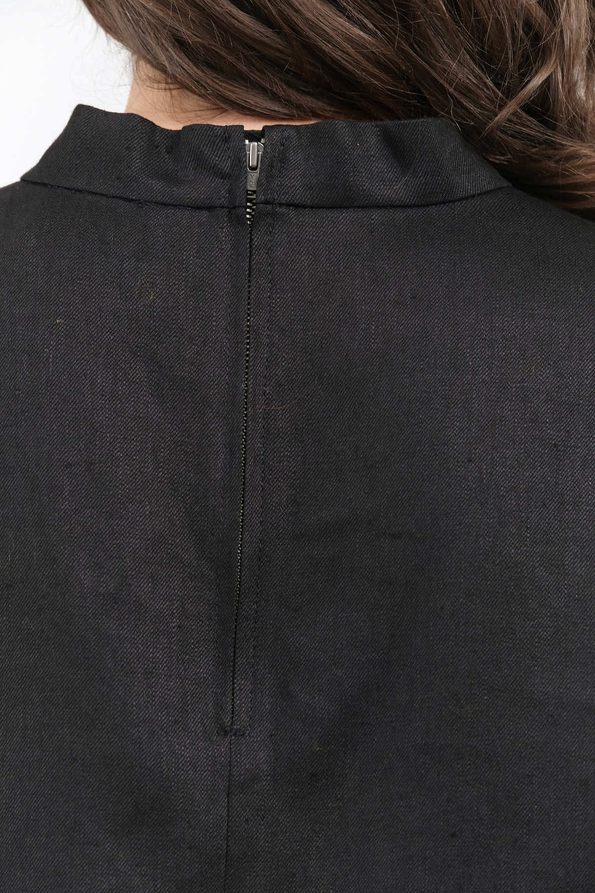 Zipper view of Bacchus Top in Black