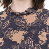 Black Cero Print Bacchus Top by Rachel Comey