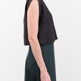 Rachel Comey Apparel Womens Blouses Bacchus Top in Evergreen Multi