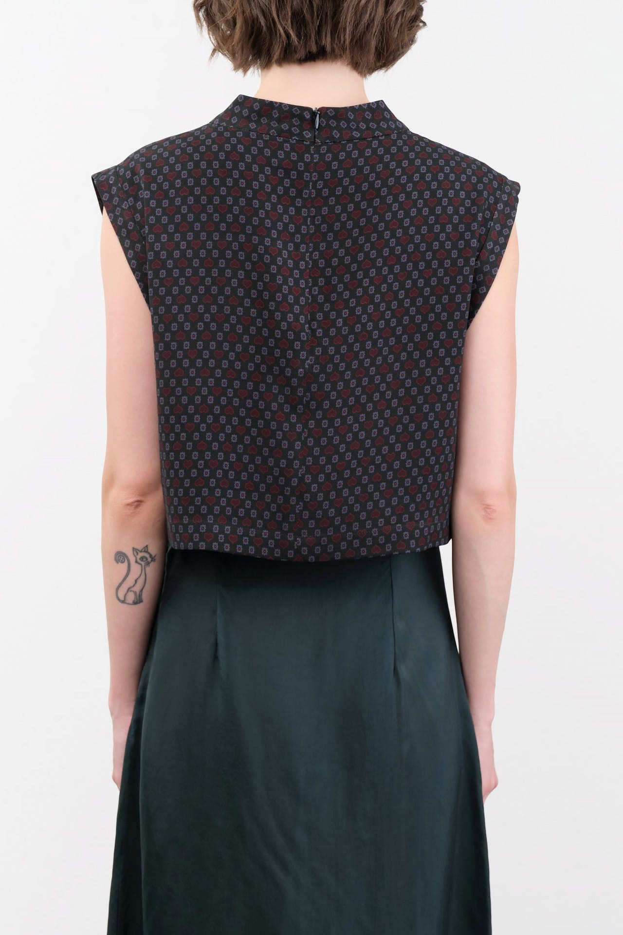 Rachel Comey Apparel Womens Blouses Bacchus Top in Evergreen Multi