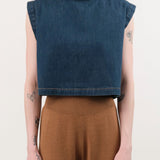 Rachel Comey Apparel Womens Blouses Bacchus Top in Muddy Indigo