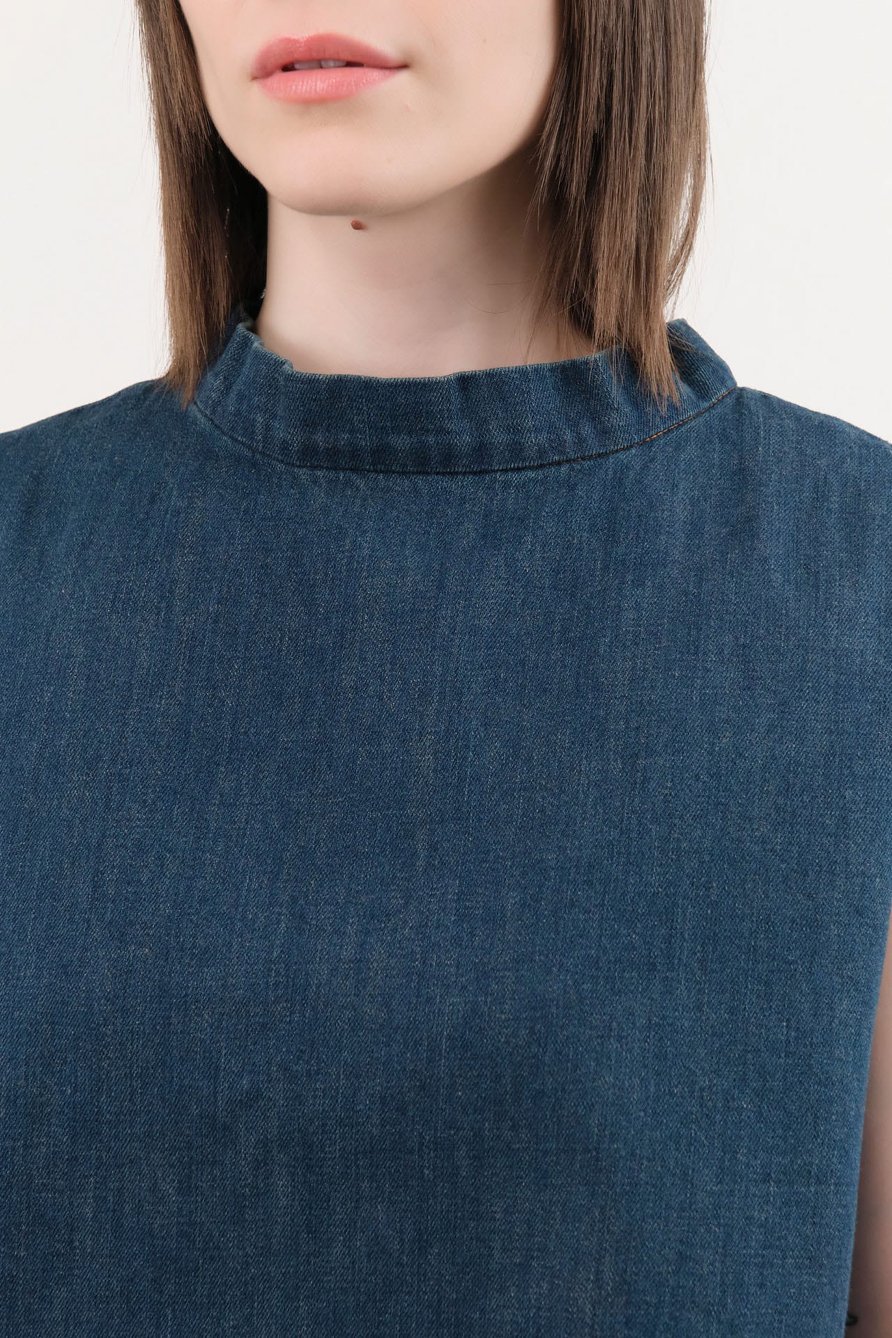 Rachel Comey Apparel Womens Blouses Bacchus Top in Muddy Indigo