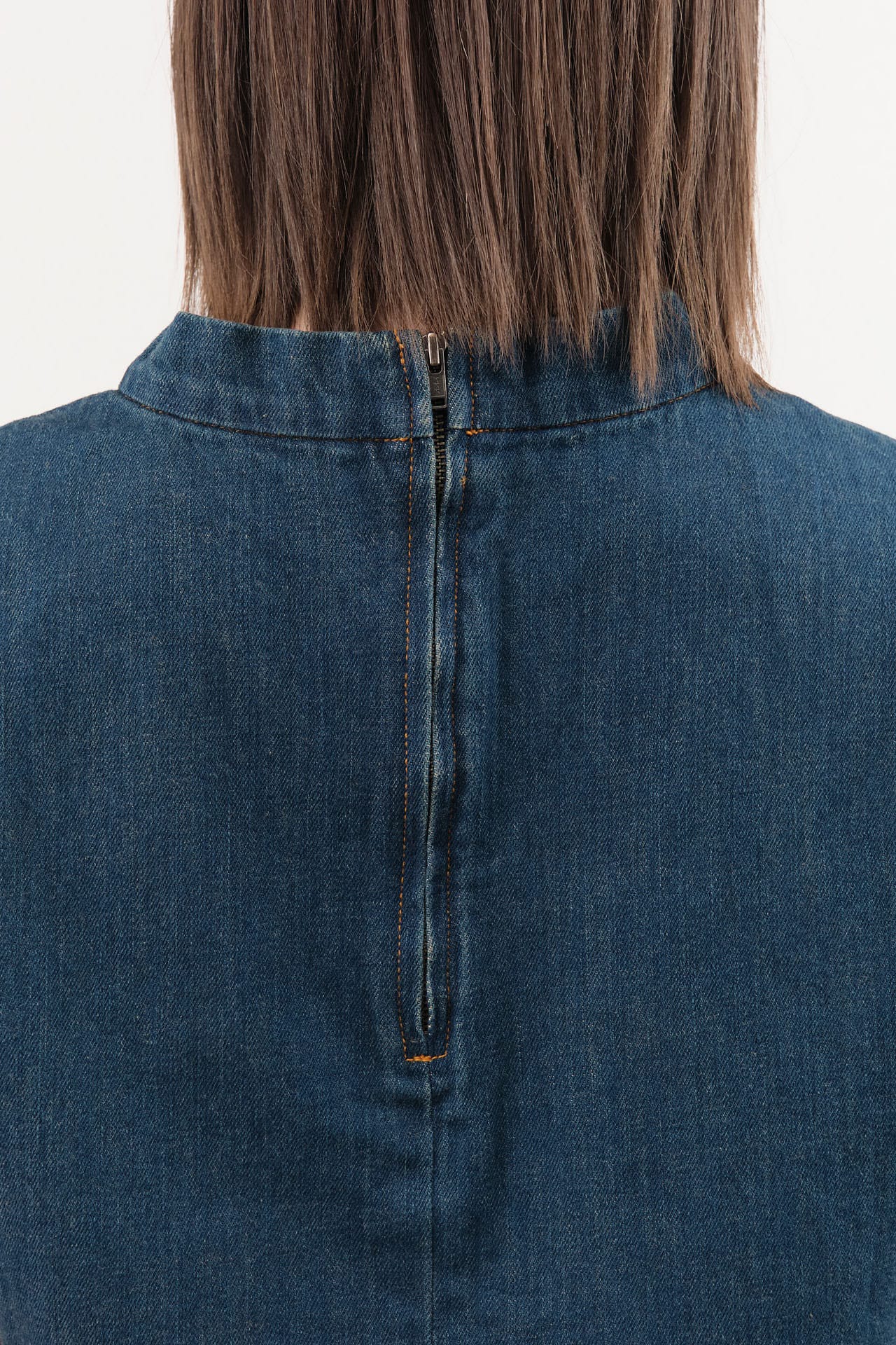 Rachel Comey Apparel Womens Blouses Bacchus Top in Muddy Indigo