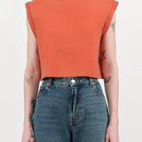 Rachel Comey Apparel Womens Blouses Bacchus Top in Terracotta