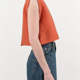 Rachel Comey Apparel Womens Blouses Bacchus Top in Terracotta