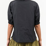 Black Short Sleeve Ballaton Top by Rachel Comey Designer Brand 