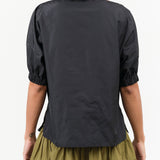 Black Short Sleeve Ballaton Top by Rachel Comey Designer Brand 