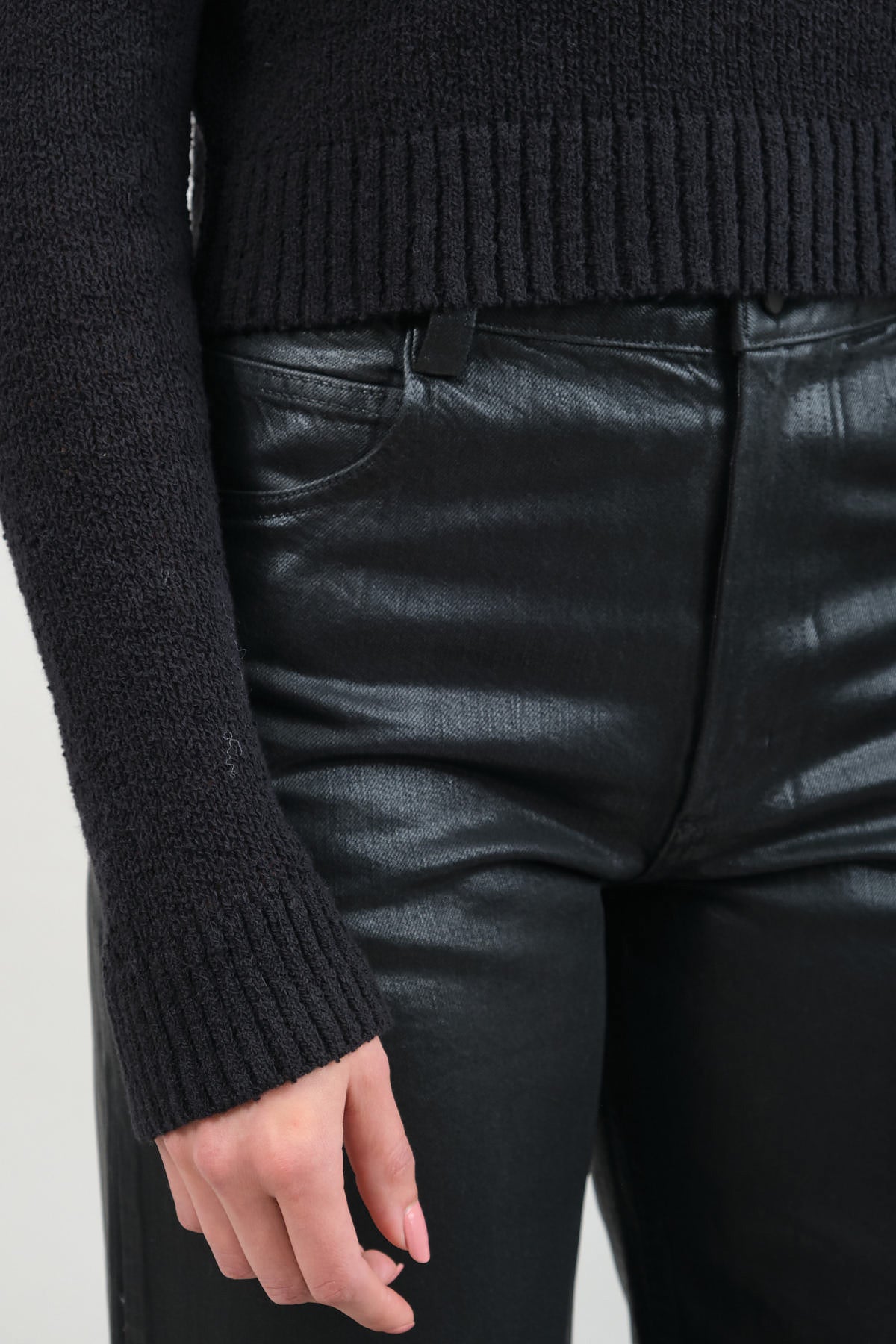 Rachel Comey Barca Cropped Pullover in Black 