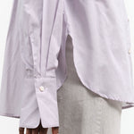 Lavender Light Purple Mauve Becker Top Long Sleeve Button Up by Rachel Comey