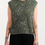 Rachel Comey Apparel Womens Sweaters Brocca Vest in Dove-Green