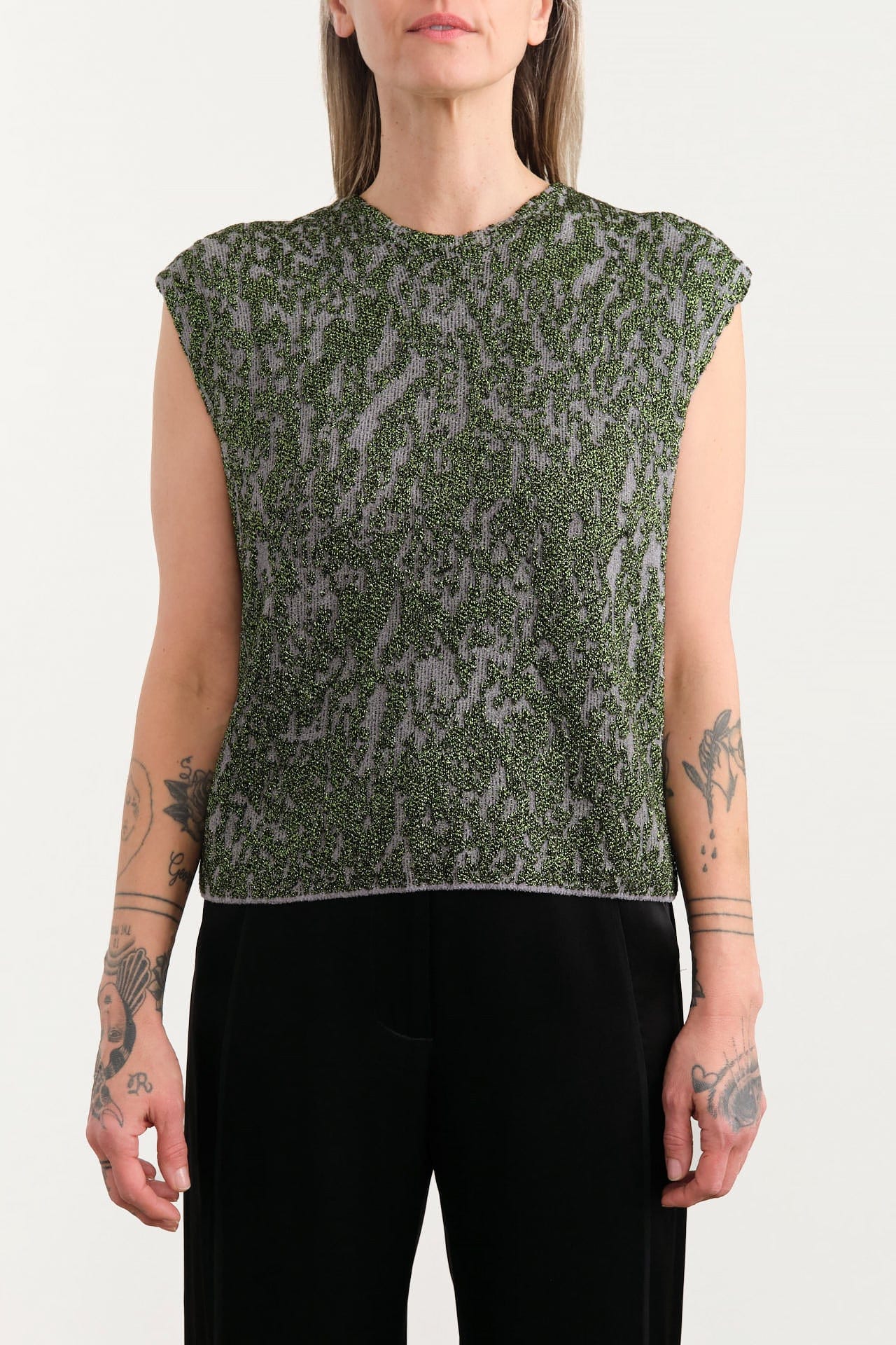 Rachel Comey Apparel Womens Sweaters Brocca Vest in Dove-Green