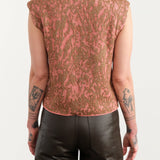 Rachel Comey Apparel Womens Sweaters Brocca Vest in Melon-Bronze