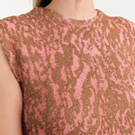 Rachel Comey Apparel Womens Sweaters Brocca Vest in Melon-Bronze