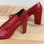 Scarlet Red Classic Chloris High Heel Pump by Designer Brand Rachel Comey