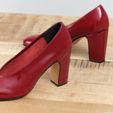 Scarlet Red Classic Chloris High Heel Pump by Designer Brand Rachel Comey