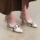 Rachel Comey Accessories Womens Shoes Clemmie Kitten Heel in Blush Multi