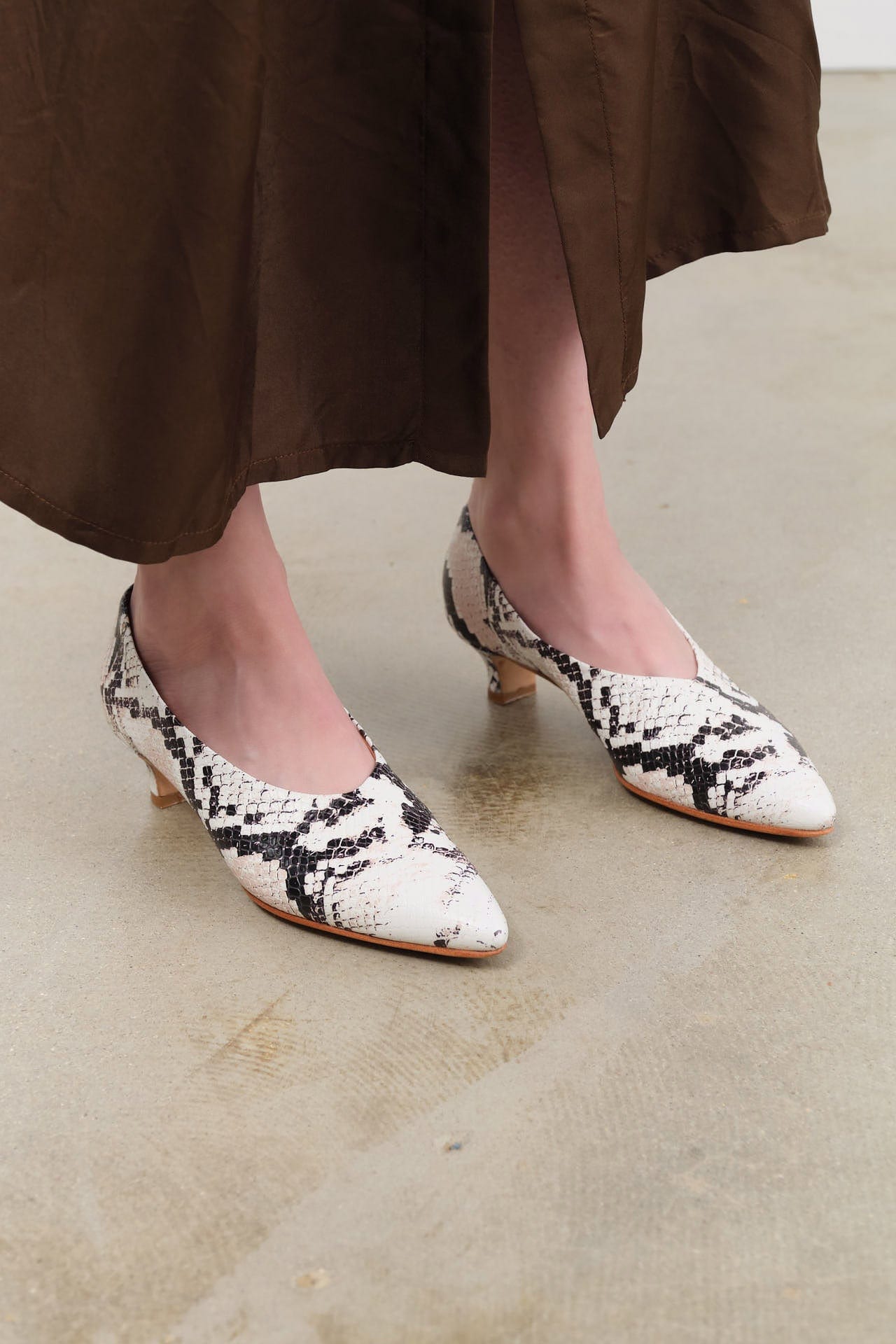 Rachel Comey Accessories Womens Shoes Clemmie Kitten Heel in Blush Multi